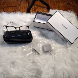 Donna Tortoise Shell Clear Lens Frames Non Prescription